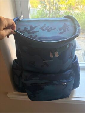 Corkcicle Teal & Navy Camo Backpack